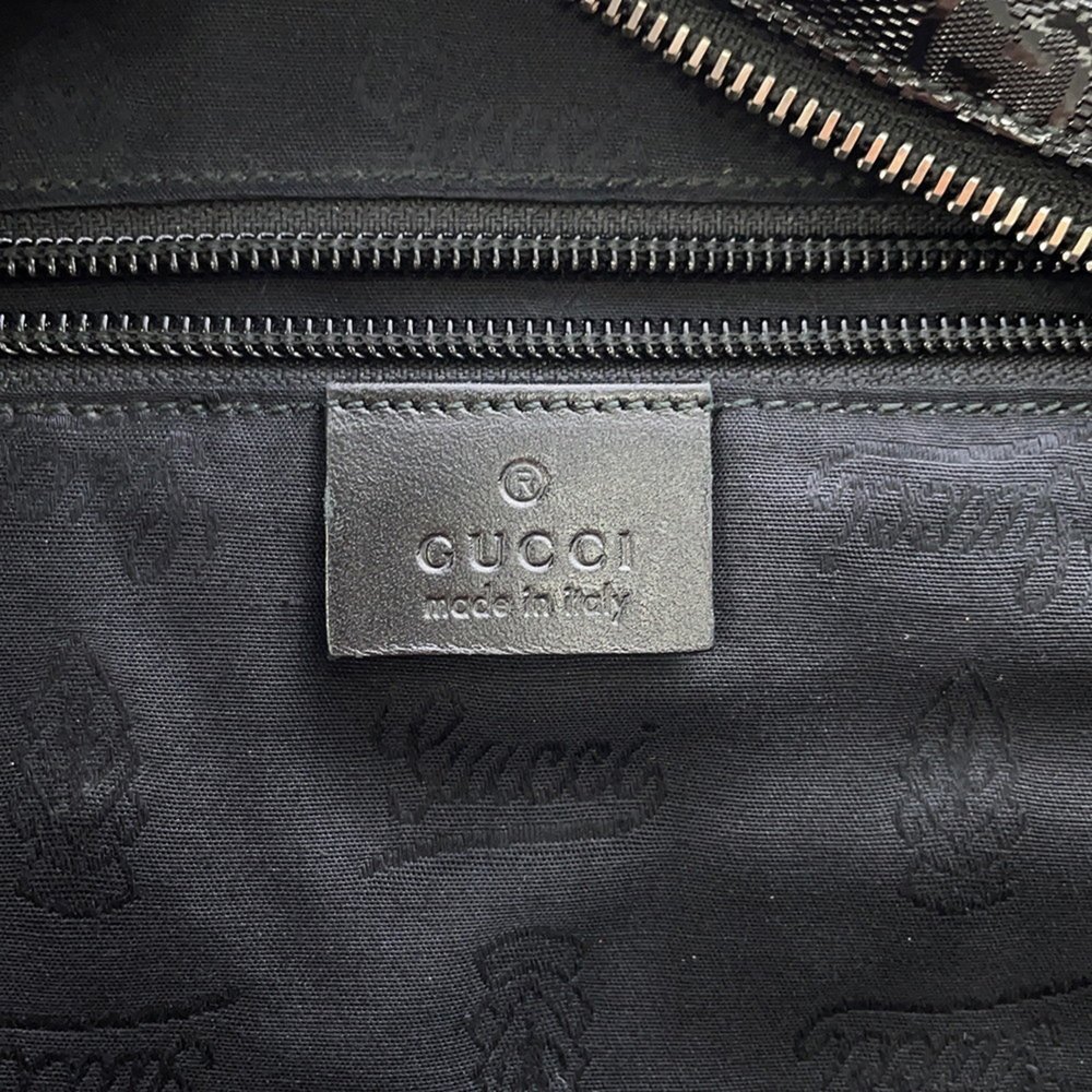 GUCCI Authentic Black Leather Tote Bag - Picture 13 of 13